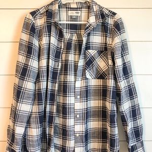 Old Navy- Navy Blue Flannel